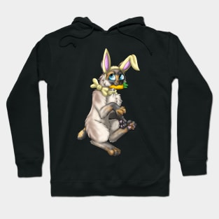 Bobtail BunnyCat: Tortie Point (Yellow) Hoodie